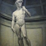 David after Michelangelo marble statue Galleria dell Accademia Florence